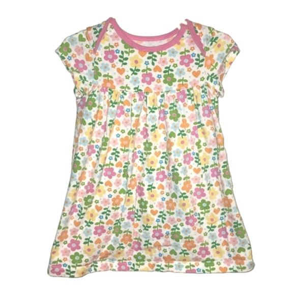 CARTERS Floral Pattern Short Sleeve Dress with Bottom Piece - Picture 1 of 5